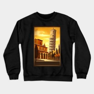 Vintage Travel Poster of the Italy Crewneck Sweatshirt